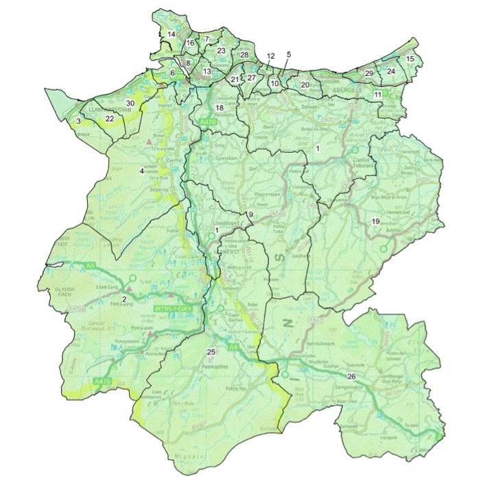 Map Of Conwy Area Boundary Shake-Up Will See Conwy Lose Four Councillors | North Wales Pioneer