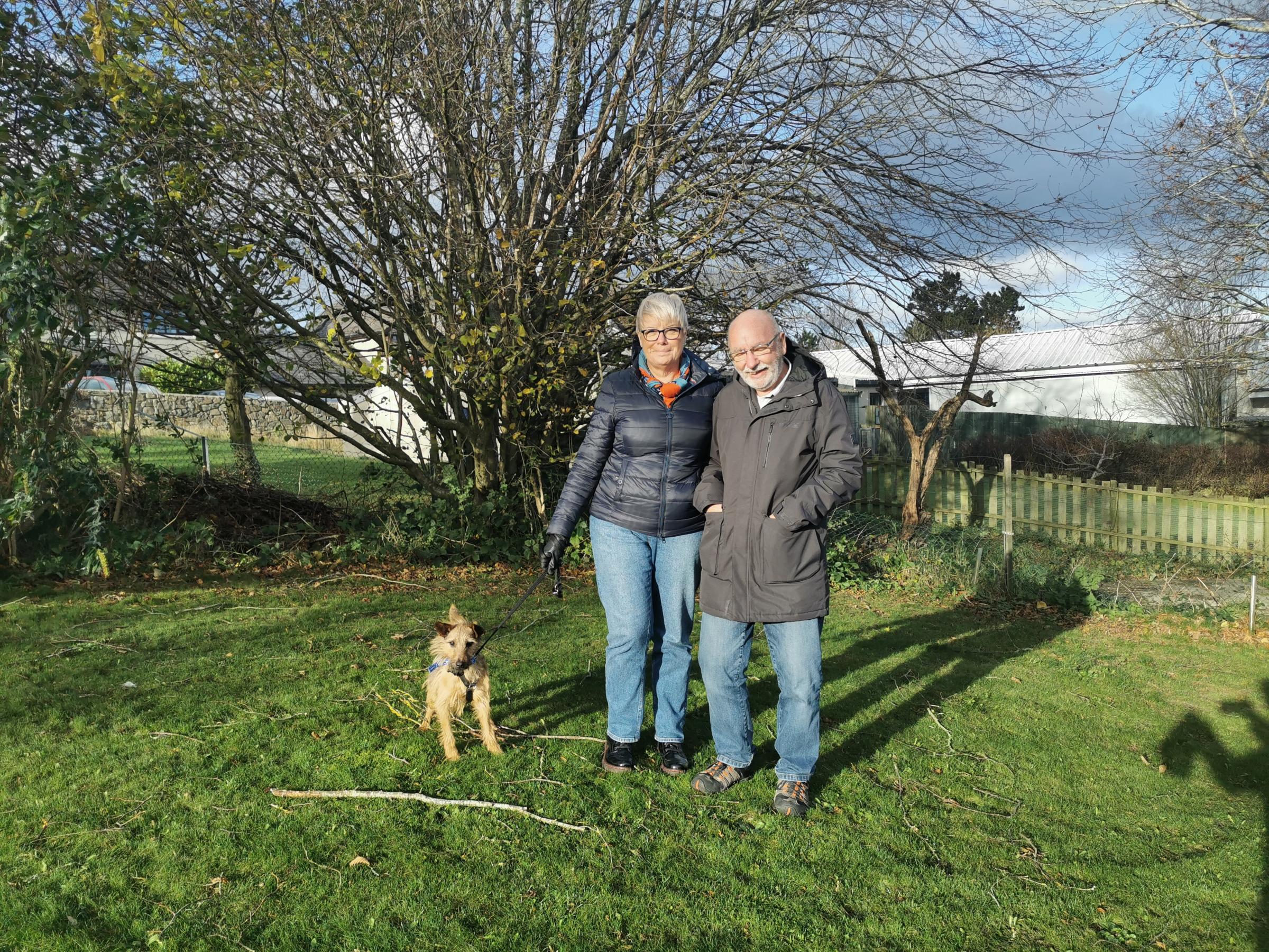 Philip and Wendy Hammond with Fenton