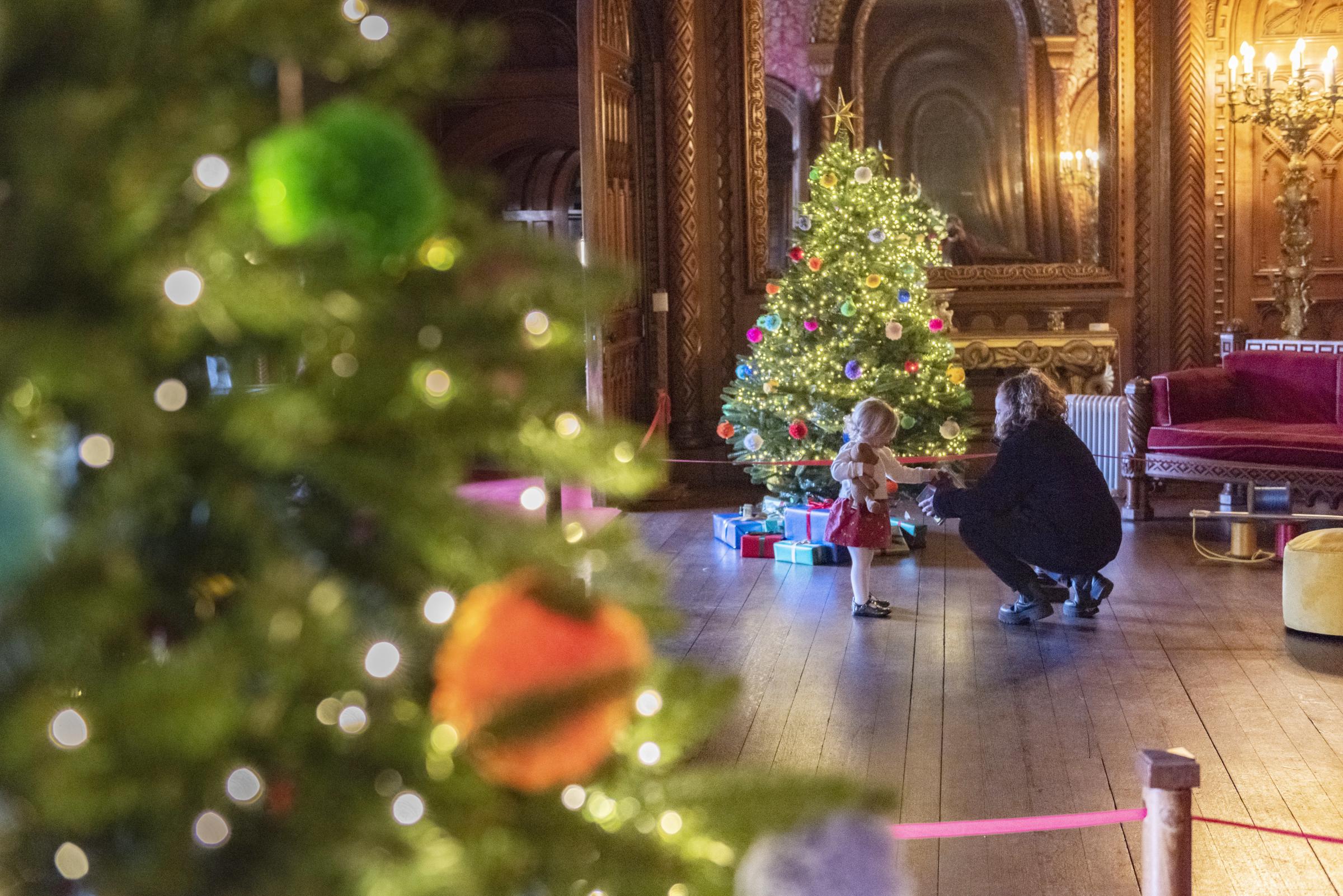 Penrhyn Castle Christmas decorations ©National Trust Images Paul Harris