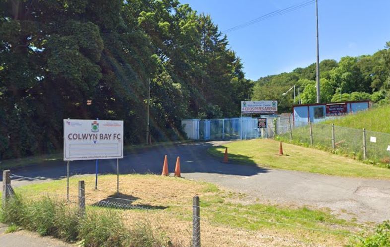 Colwyn Bay Football Club. Image: Google StreetView