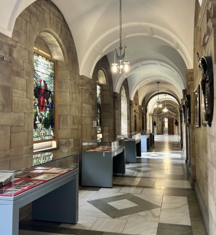 The corridor at Bangor University showing where the windows were Installed (Image Ioacc Planning Documents)